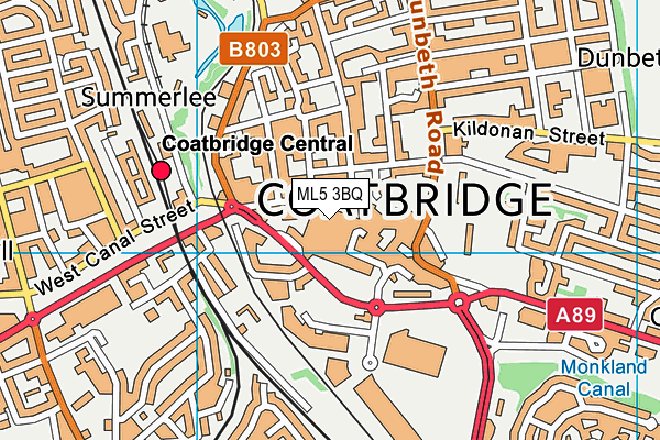 Map of SAM COATBRIDGE LTD at district scale