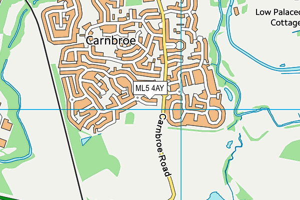 ML5 4AY map - OS VectorMap District (Ordnance Survey)