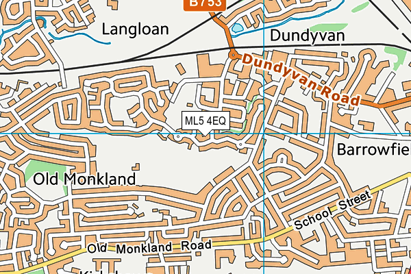 ML5 4EQ map - OS VectorMap District (Ordnance Survey)