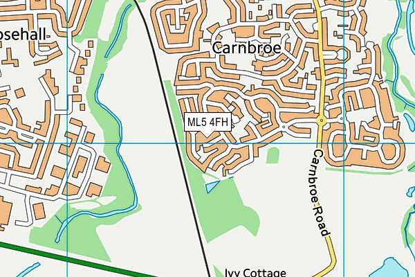ML5 4FH map - OS VectorMap District (Ordnance Survey)