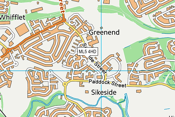 ML5 4HD map - OS VectorMap District (Ordnance Survey)