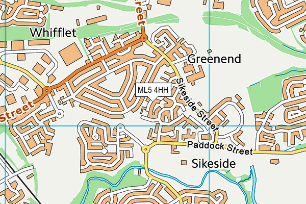 ML5 4HH map - OS VectorMap District (Ordnance Survey)