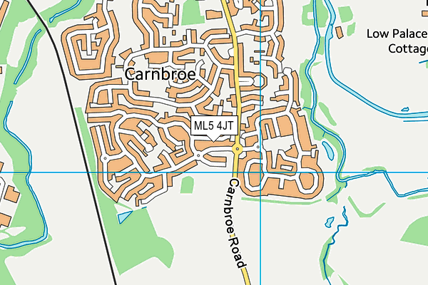 ML5 4JT map - OS VectorMap District (Ordnance Survey)