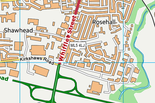 ML5 4LJ map - OS VectorMap District (Ordnance Survey)