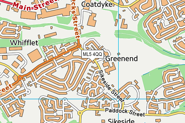 ML5 4QQ map - OS VectorMap District (Ordnance Survey)