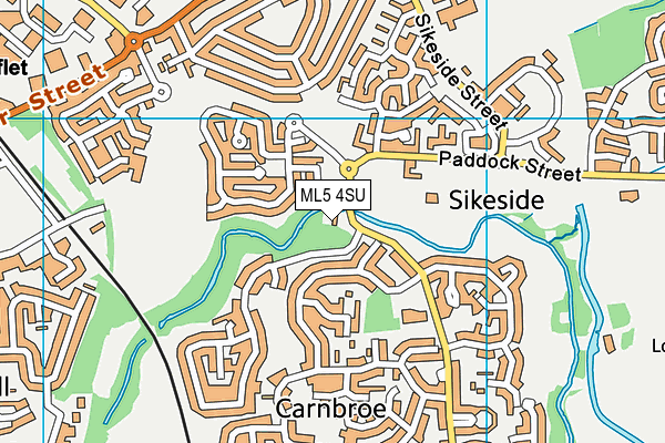 ML5 4SU map - OS VectorMap District (Ordnance Survey)