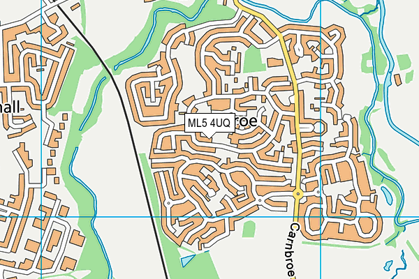 ML5 4UQ map - OS VectorMap District (Ordnance Survey)