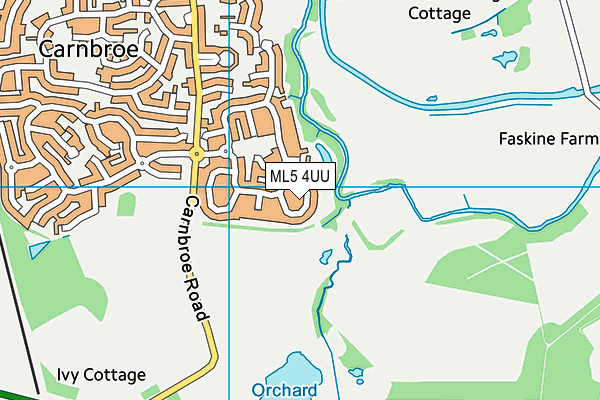ML5 4UU map - OS VectorMap District (Ordnance Survey)