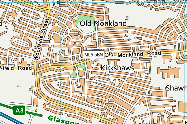 ML5 5BN map - OS VectorMap District (Ordnance Survey)