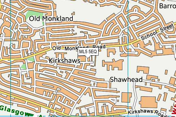 ML5 5EQ map - OS VectorMap District (Ordnance Survey)