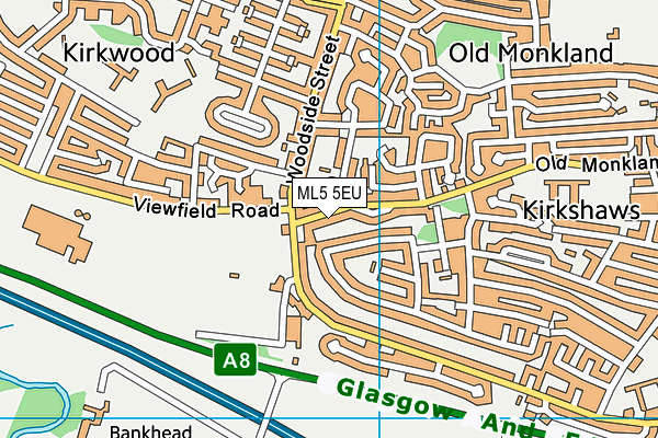 ML5 5EU map - OS VectorMap District (Ordnance Survey)