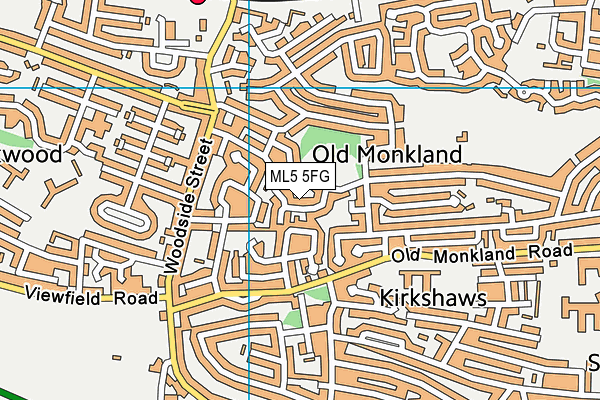 ML5 5FG map - OS VectorMap District (Ordnance Survey)