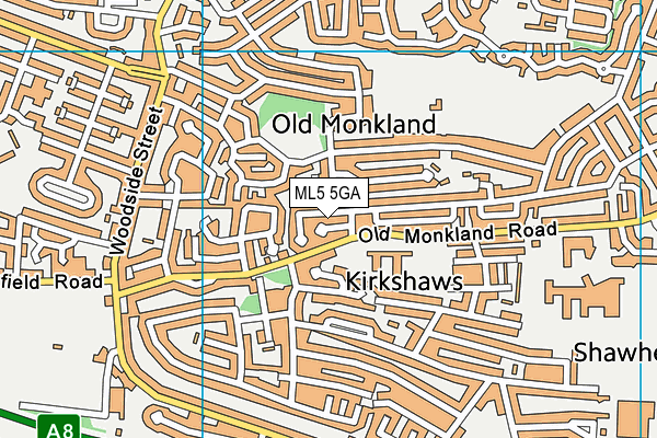 ML5 5GA map - OS VectorMap District (Ordnance Survey)