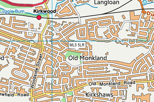 ML5 5LR map - OS VectorMap District (Ordnance Survey)