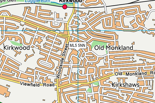 ML5 5NN map - OS VectorMap District (Ordnance Survey)