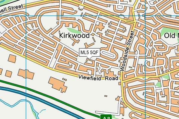 ML5 5QF map - OS VectorMap District (Ordnance Survey)