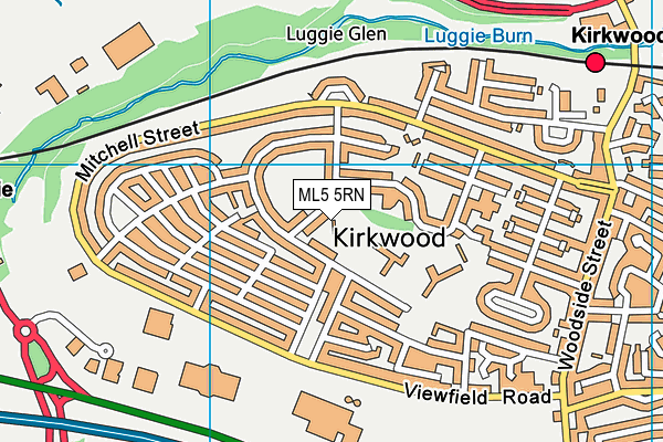 ML5 5RN map - OS VectorMap District (Ordnance Survey)