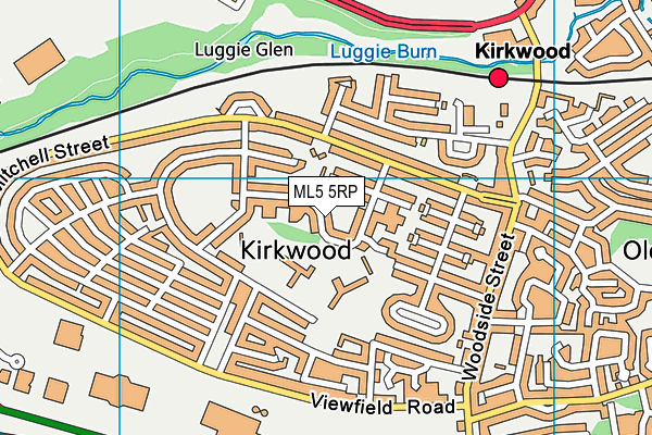 ML5 5RP map - OS VectorMap District (Ordnance Survey)