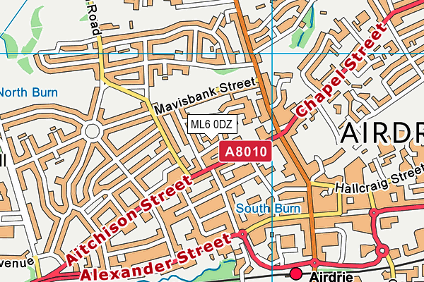ML6 0DZ map - OS VectorMap District (Ordnance Survey)