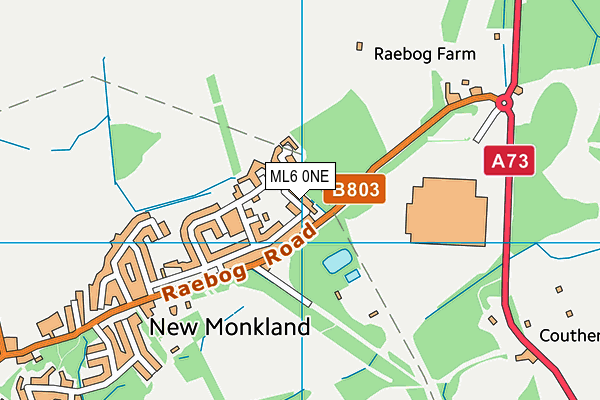 ML6 0NE map - OS VectorMap District (Ordnance Survey)