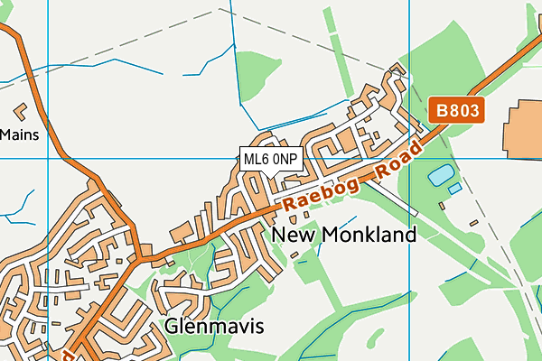 ML6 0NP map - OS VectorMap District (Ordnance Survey)