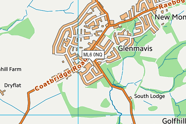 ML6 0NQ map - OS VectorMap District (Ordnance Survey)