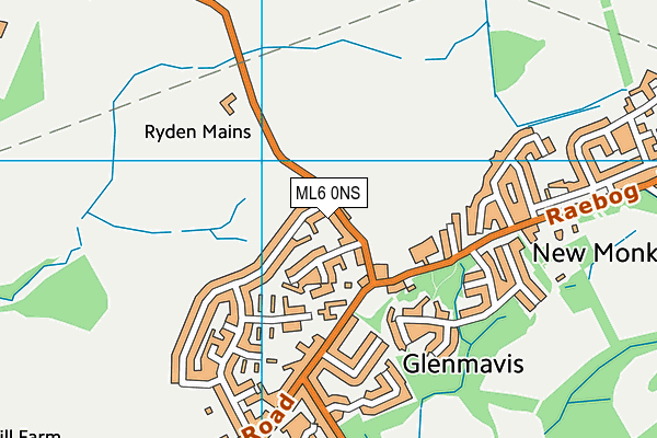 ML6 0NS map - OS VectorMap District (Ordnance Survey)