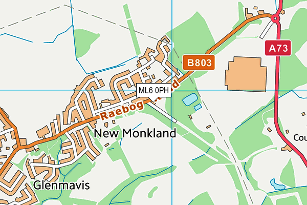 ML6 0PH map - OS VectorMap District (Ordnance Survey)