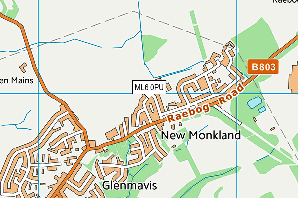 ML6 0PU map - OS VectorMap District (Ordnance Survey)