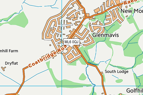 ML6 0QJ map - OS VectorMap District (Ordnance Survey)