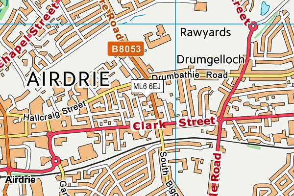 ML6 6EJ map - OS VectorMap District (Ordnance Survey)