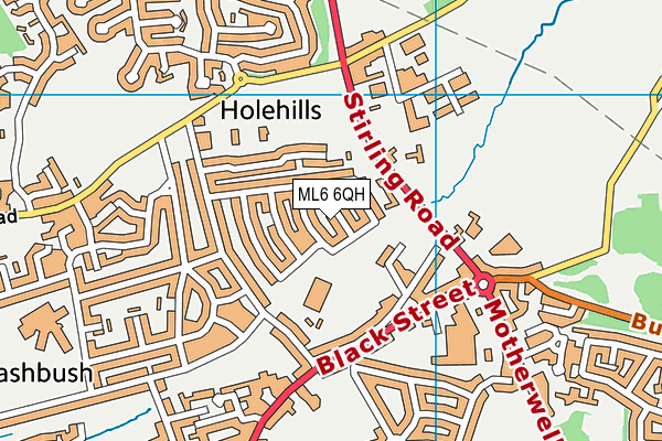 ML6 6QH map - OS VectorMap District (Ordnance Survey)