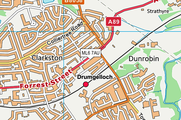 ML6 7AU map - OS VectorMap District (Ordnance Survey)