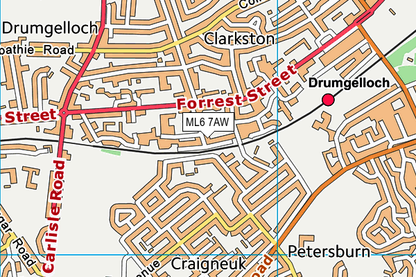 ML6 7AW map - OS VectorMap District (Ordnance Survey)