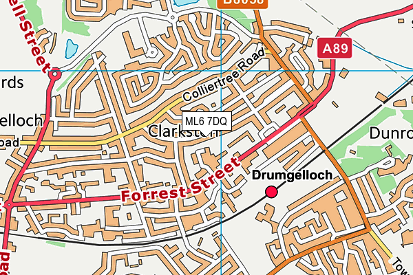 ML6 7DQ map - OS VectorMap District (Ordnance Survey)