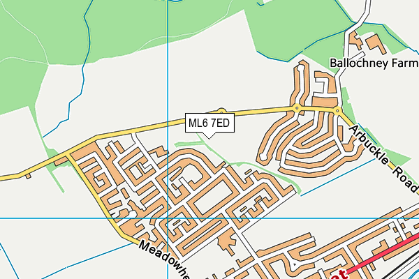 ML6 7ED map - OS VectorMap District (Ordnance Survey)