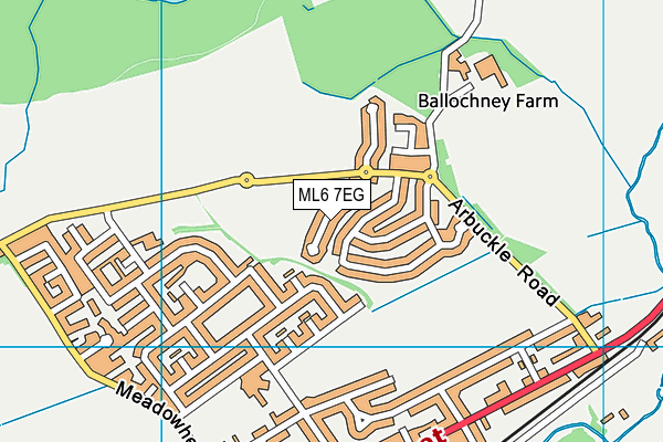 ML6 7EG map - OS VectorMap District (Ordnance Survey)