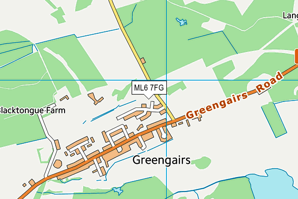 ML6 7FG map - OS VectorMap District (Ordnance Survey)