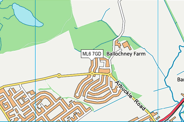 ML6 7GD map - OS VectorMap District (Ordnance Survey)