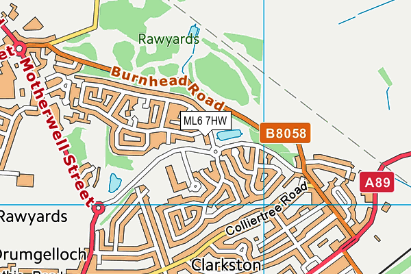 ML6 7HW map - OS VectorMap District (Ordnance Survey)