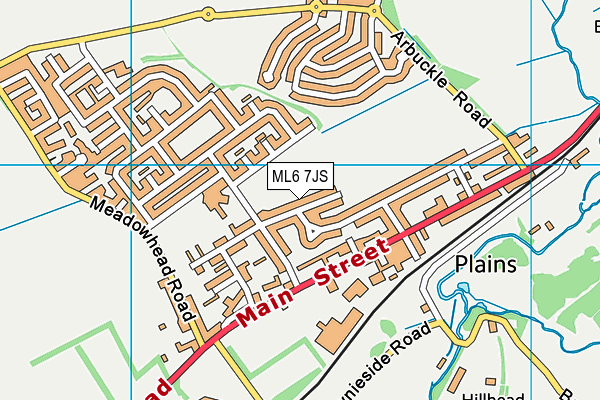 ML6 7JS map - OS VectorMap District (Ordnance Survey)