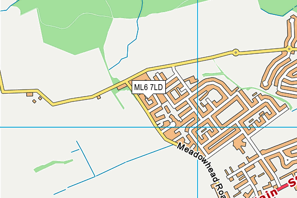 ML6 7LD map - OS VectorMap District (Ordnance Survey)