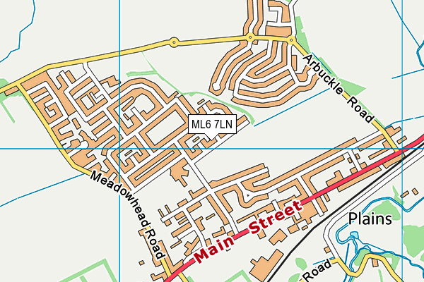 ML6 7LN map - OS VectorMap District (Ordnance Survey)