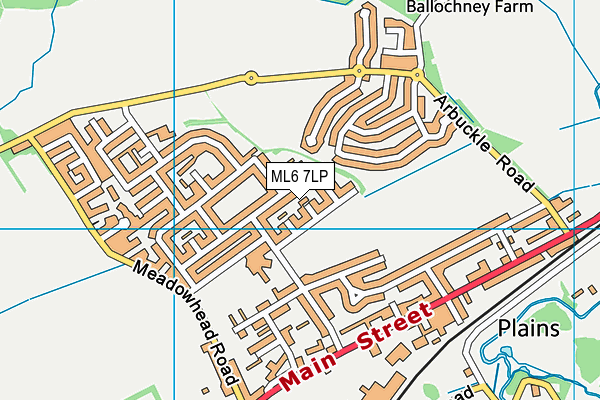 ML6 7LP map - OS VectorMap District (Ordnance Survey)