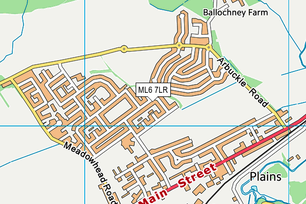 ML6 7LR map - OS VectorMap District (Ordnance Survey)