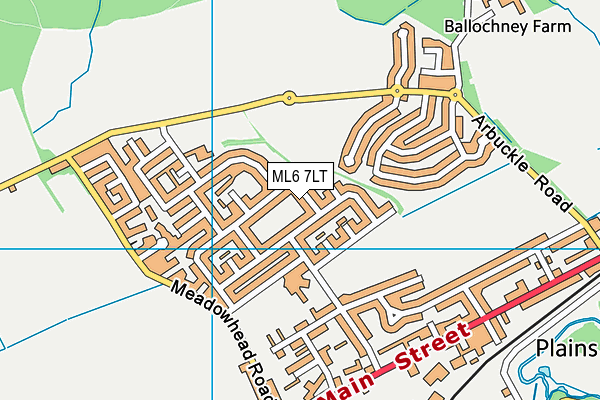 ML6 7LT map - OS VectorMap District (Ordnance Survey)