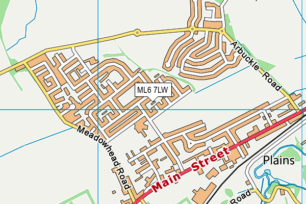 ML6 7LW map - OS VectorMap District (Ordnance Survey)
