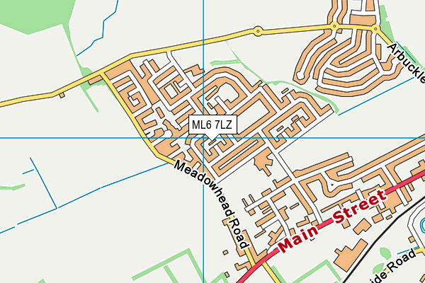 ML6 7LZ map - OS VectorMap District (Ordnance Survey)