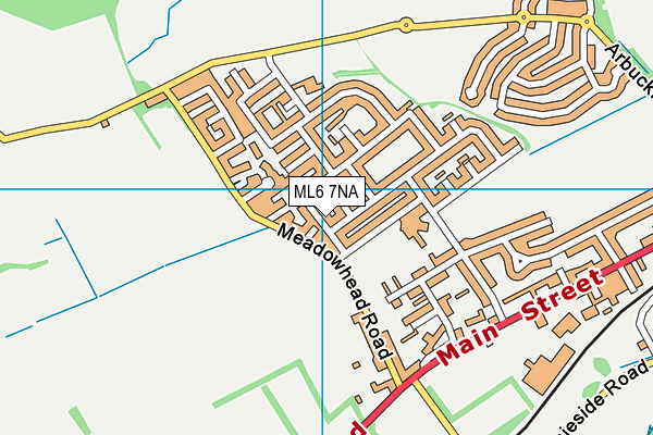 ML6 7NA map - OS VectorMap District (Ordnance Survey)
