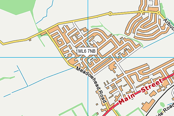 ML6 7NB map - OS VectorMap District (Ordnance Survey)